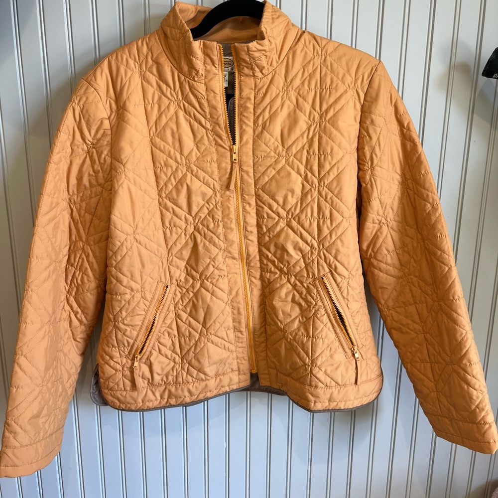 Talbot Petites Women's Quilted Jacket - Orange